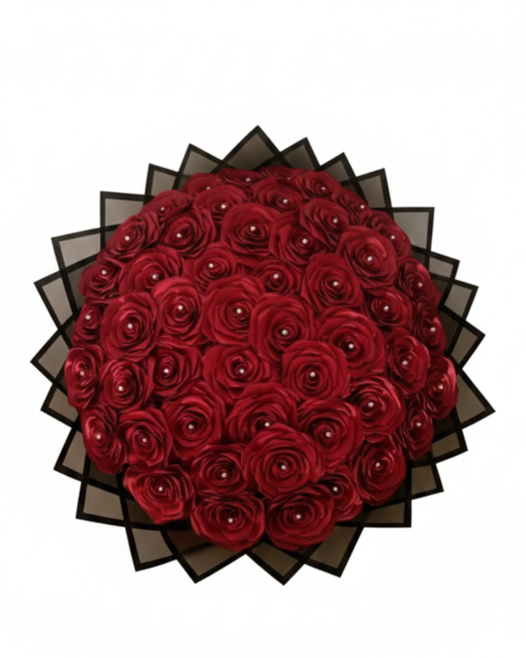 Handcrafted Eternal Satin Ribbon Rose Bouquet