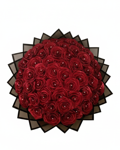 Handcrafted Eternal Satin Ribbon Rose Bouquet