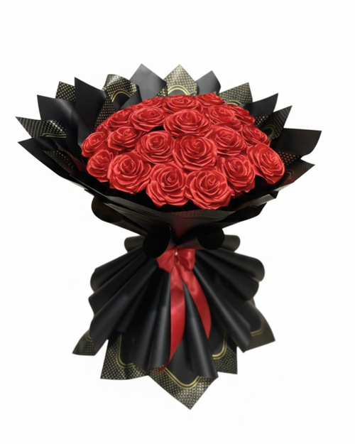 Eternal Satin Ribbon Rose Bouquet