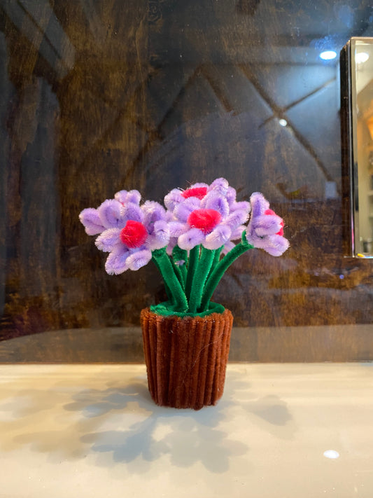Purple Miniature Flower Pot Rusha's Jewellery